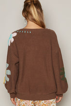 Load image into Gallery viewer, Savoring The Day Sweater Chocolate