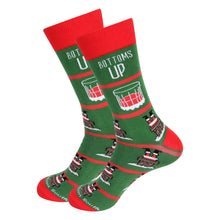 Load image into Gallery viewer, Bottoms Up Bourbon Christmas Socks