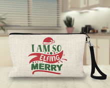Load image into Gallery viewer, So Elfing Merry Wristlet/Makeup Bag