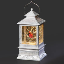 Load image into Gallery viewer, Cardinal In Tree Swirl Lantern