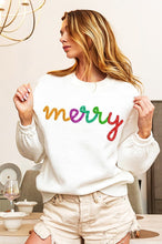 Load image into Gallery viewer, Multi Color Merry Sweater
