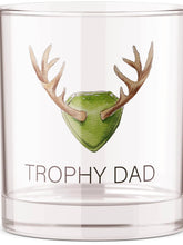 Load image into Gallery viewer, Trophy Dad Deer Bourbon Whiskey Rocks Glass