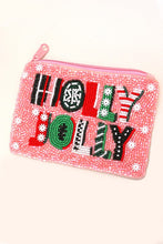 Load image into Gallery viewer, Christmas Beaded Pouch