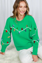Load image into Gallery viewer, Christmas Lights Sweater