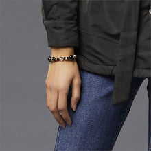 Load image into Gallery viewer, Hammered Heart Bead Bracelet
