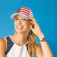Load image into Gallery viewer, Myrtle Patriotic Baseball Hat
