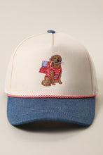 Load image into Gallery viewer, Golden Retriever USA Flag Hat