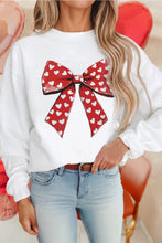 Load image into Gallery viewer, Valentine Bow Sweatshirt
