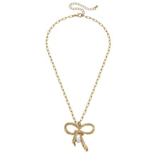 Load image into Gallery viewer, Amy Bow & Pearl Necklace