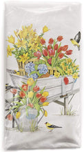 Load image into Gallery viewer, Tulip Wheelbarrow Flour Sack Towel