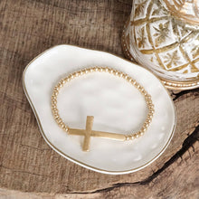 Load image into Gallery viewer, Minimal Cross Bracelet