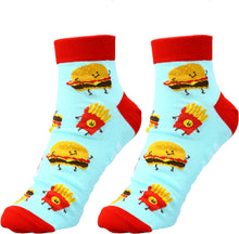 Load image into Gallery viewer, Ankle Cheese Burger & Fries Socks