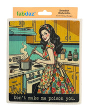 Load image into Gallery viewer, Kitchen Retro Wife Swedish Dishcloths