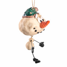 Load image into Gallery viewer, Happy Sammy Snowman Ornament