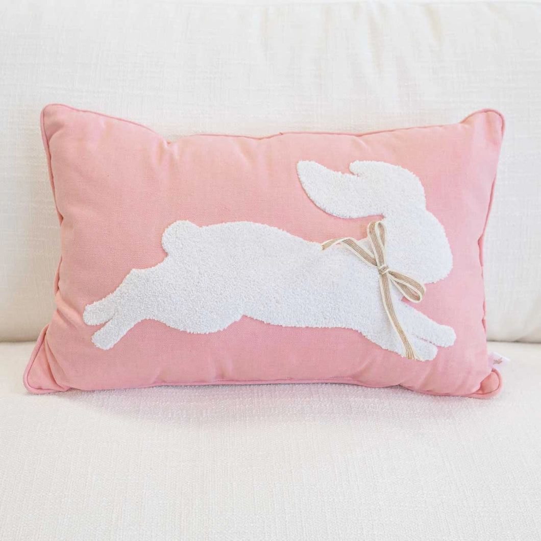 Leaping Bunny Pillow