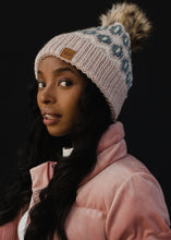 Load image into Gallery viewer, Blush Patterned Hat and Mittens