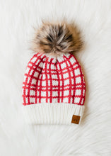 Load image into Gallery viewer, Red &amp; White Plaid Hat

