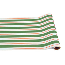 Load image into Gallery viewer, Paper Green & Red Awning Table Runner