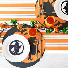 Load image into Gallery viewer, Paper Orange & Black Awning Table Runner