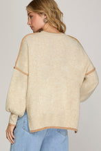 Load image into Gallery viewer, I'm Coming Sweater Oatmeal