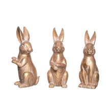 Load image into Gallery viewer, Bronze Bouncy Bunny