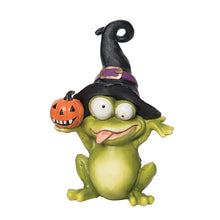 Load image into Gallery viewer, Witch Hat Frog Figurine