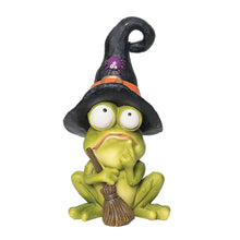 Load image into Gallery viewer, Witch Hat Frog Figurine