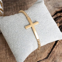 Load image into Gallery viewer, Minimal Cross Bracelet