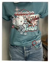 Load image into Gallery viewer, Tee Tie Round Red Rhinestones