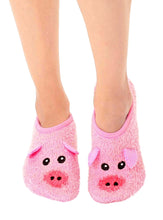 Load image into Gallery viewer, Fuzzy Piggy Slippers/Socks