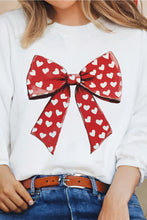 Load image into Gallery viewer, Valentine Bow Sweatshirt