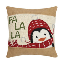 Load image into Gallery viewer, Fa La La Penguin Pillow
