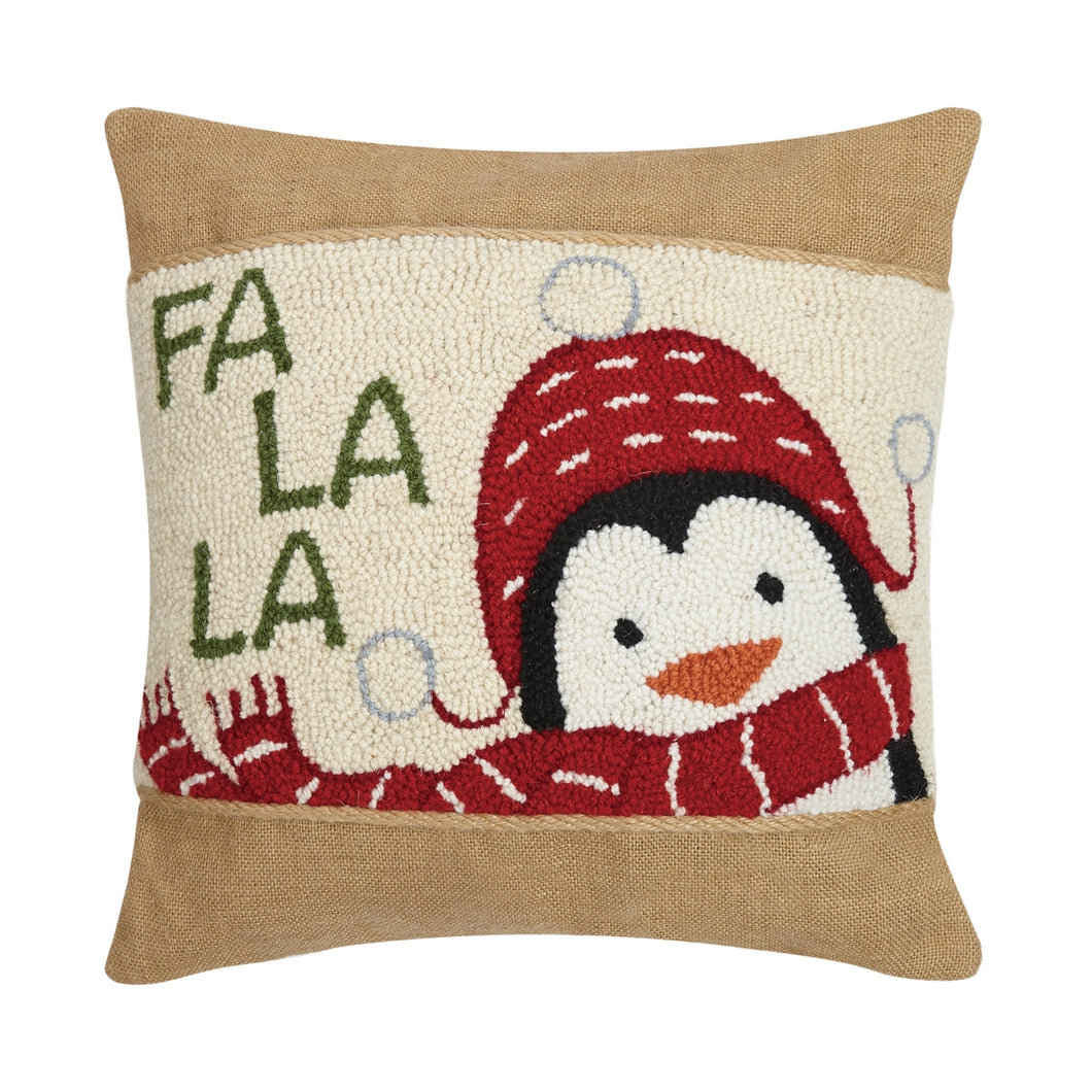Fa La La Penguin Pillow