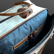 Load image into Gallery viewer, Western Cowhide Wheeled Duffel Bag Carry On