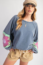 Load image into Gallery viewer, Sick of Waiting Sweatshirt Washed Denim