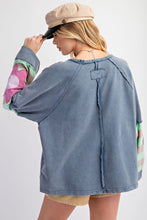 Load image into Gallery viewer, Sick of Waiting Sweatshirt Washed Denim