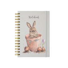 Load image into Gallery viewer, Small Flower Pot Rabbit Notebook