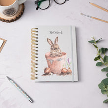 Load image into Gallery viewer, Small Flower Pot Rabbit Notebook