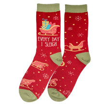 Load image into Gallery viewer, Sleigh Holiday Socks