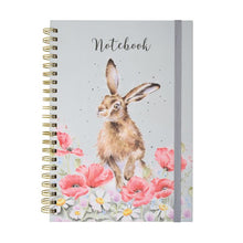 Load image into Gallery viewer, Field of Flowers Hare Large Notebook