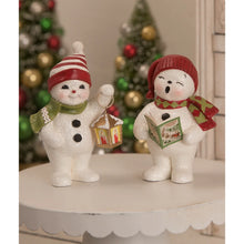 Load image into Gallery viewer, Christmas Caroling Snowman
