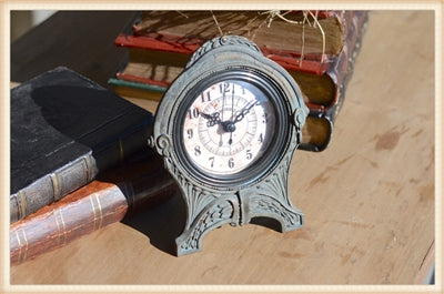 Gray Pewter Clock