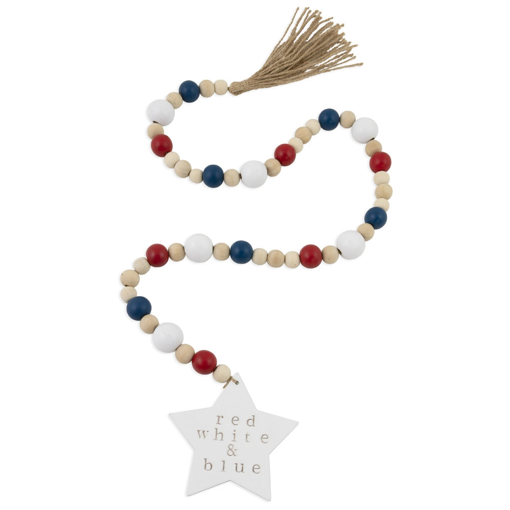 Red, White & Blue Decor Beads