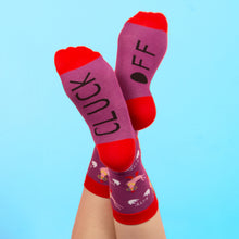 Load image into Gallery viewer, Cluck Off Socks