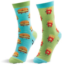 Load image into Gallery viewer, Unisex Cheeseburger and Fries Socks
