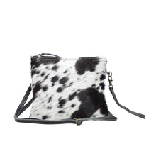Load image into Gallery viewer, Black and White Hairon Crossbody 1172