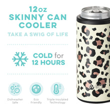 Load image into Gallery viewer, Swig Leopard 12oz Skinny Can Cooler