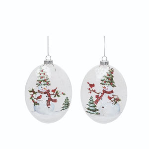 Snowman and Tree Ornament