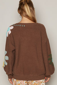 Savoring The Day Sweater Chocolate