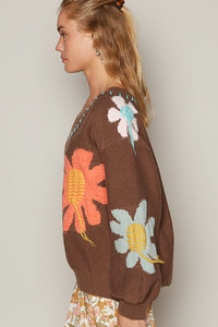 Savoring The Day Sweater Chocolate